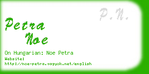 petra noe business card